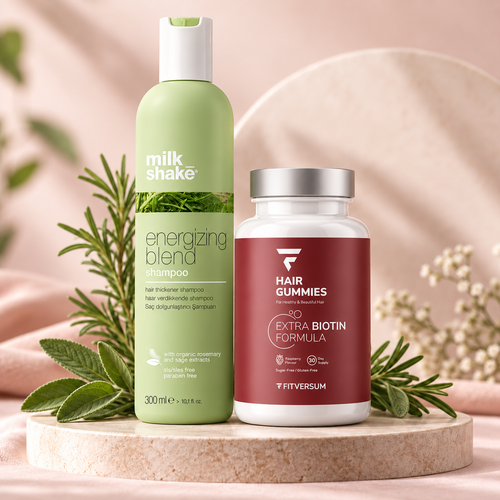 Hair Gummies + Energizing Blend sampon