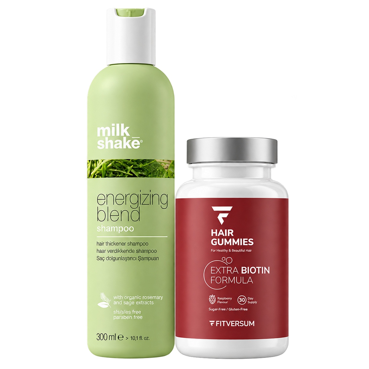 Hair Gummies + Energizing Blend sampon